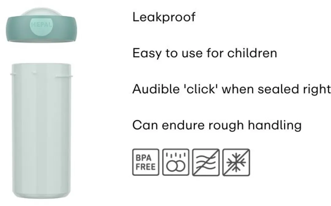 Mepal schoolbeker Campus Little Dutch - 300 ml - Sluit goed af - Drinkbeker voor kinderen - Forest Friends