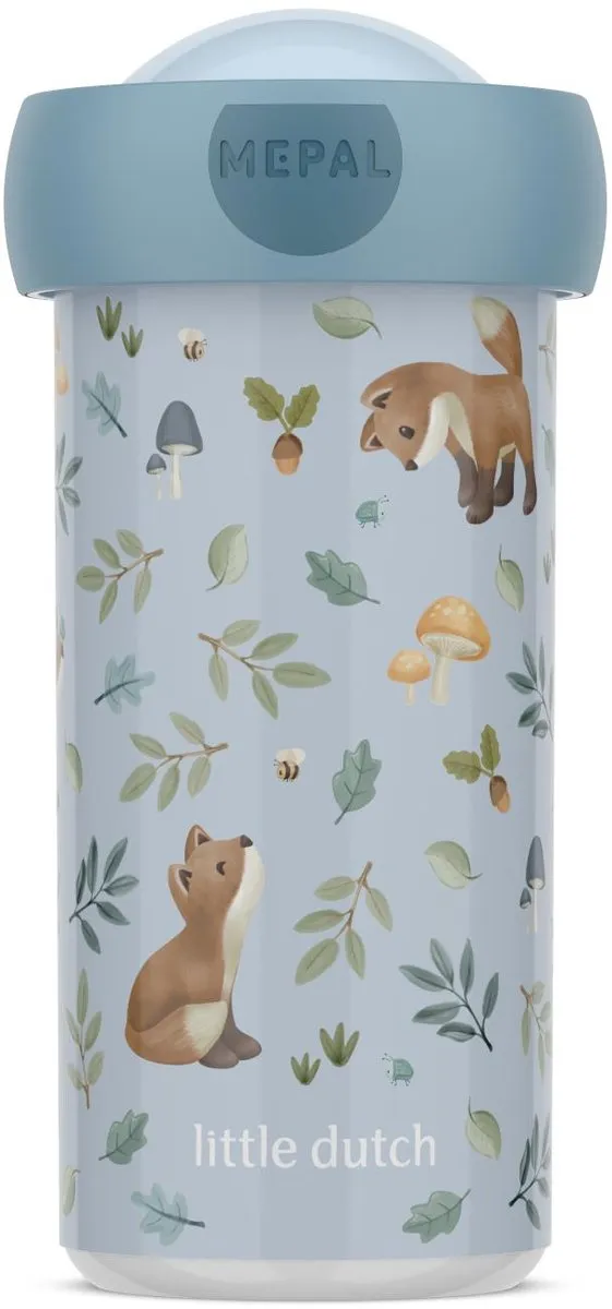 Mepal schoolbeker Campus Little Dutch - 300 ml - Sluit goed af - Drinkbeker voor kinderen - Forest Friends