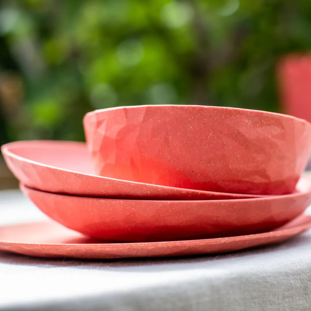 Koziol Diepe Borden Club Roze ø22cm - 4 Stuks