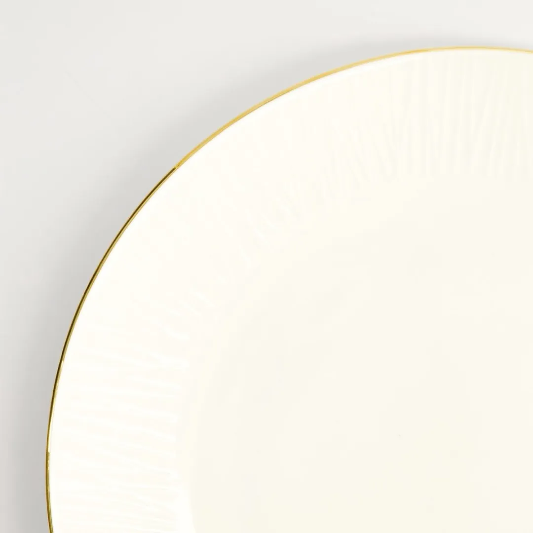 Tokyo Design Studio Nippon White Gold Rim Plate 27.5cm - 27.5cm