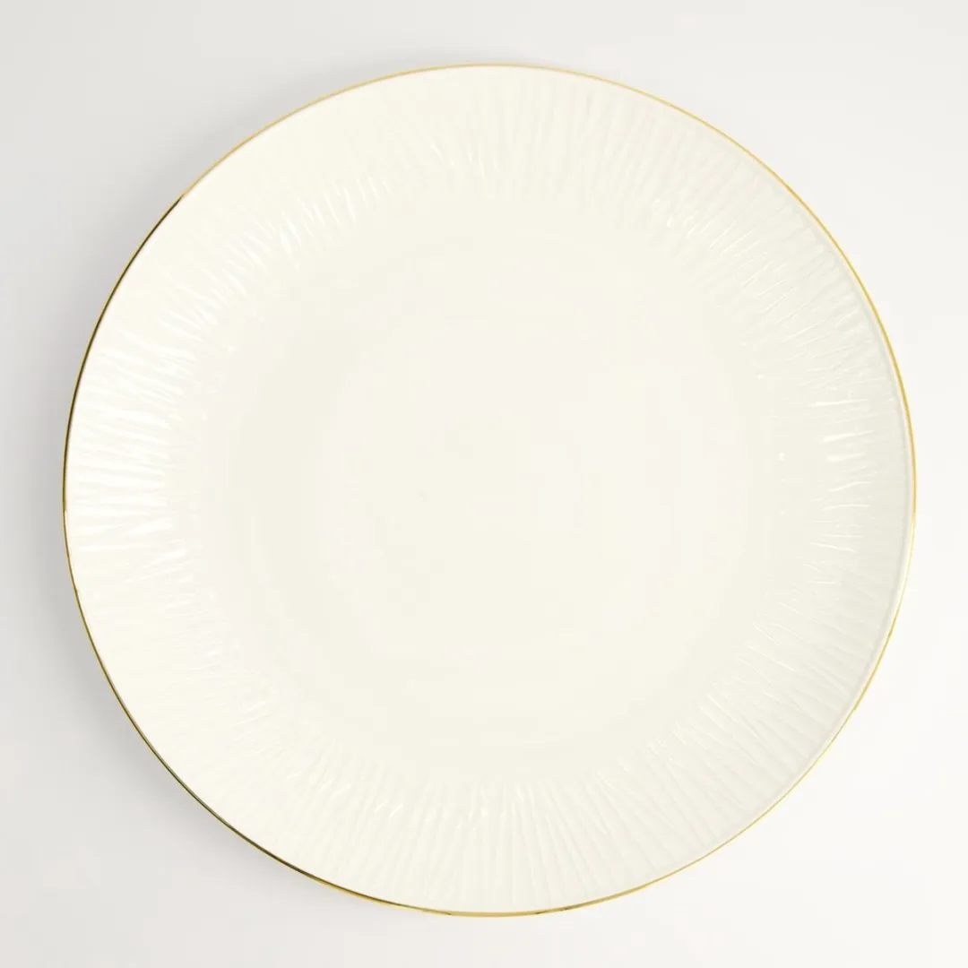 Tokyo Design Studio Nippon White Gold Rim Plate 27.5cm - 27.5cm - afbeelding 6 van 6