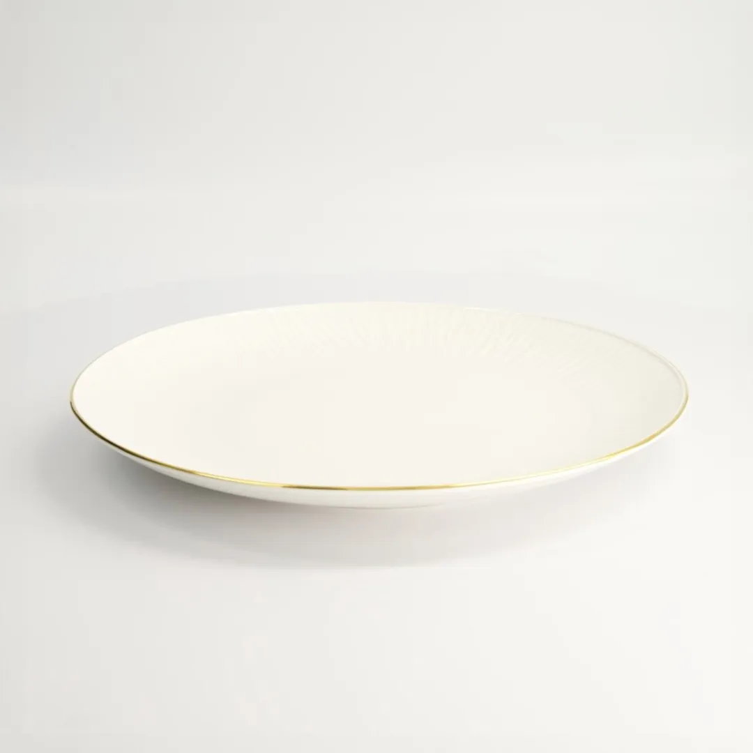 Tokyo Design Studio Nippon White Gold Rim Plate 27.5cm - 27.5cm