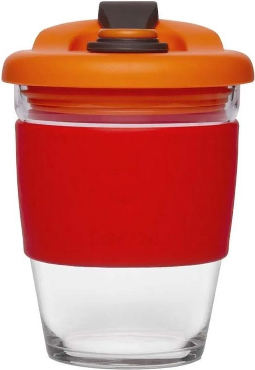Pioneer Herbruikbare Koffiebeker 340ml Vulcano Red