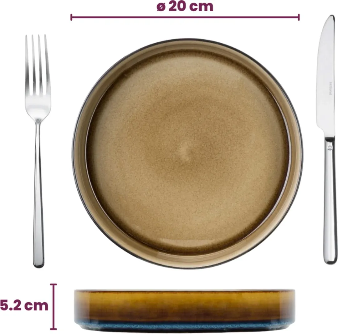 Cosy&Trendy Quintana Diep Bord - Ø20cm - Amber