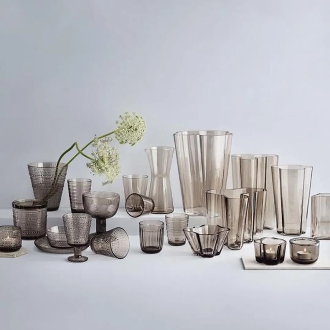 Iittala Kartio Tumbler Glazen Set - 2 Stuks - 21cl - Bruin