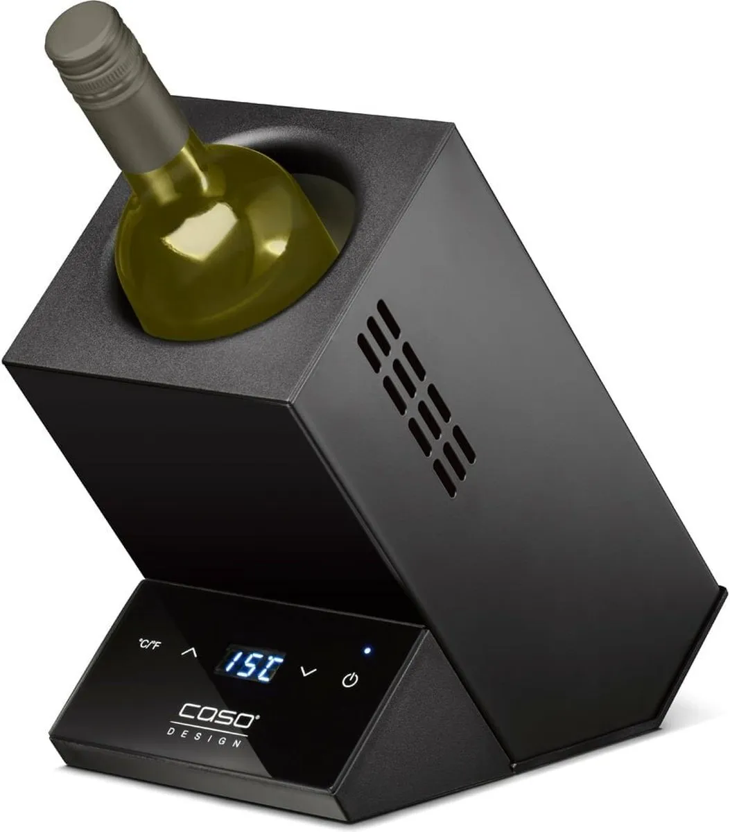 CASO WineCase One 614 Elektrische Wijnkoeler - 1 Fles - 5-18°C - Zwart