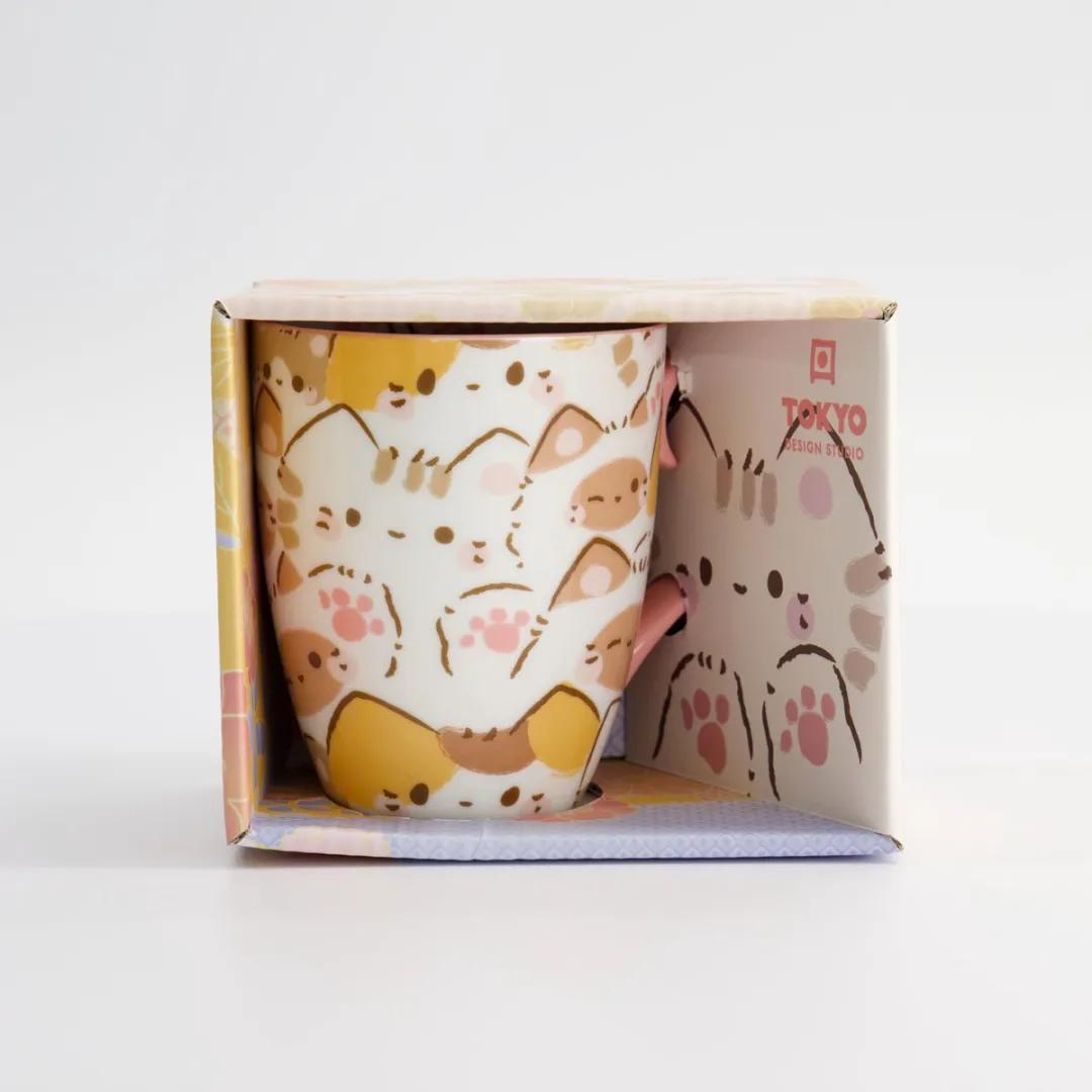 Tokyo Design Studio Kawaii Kat Mok - Roze 380ml