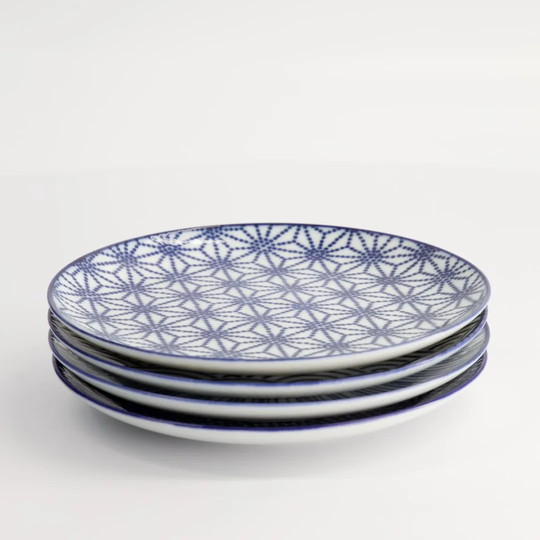 Tokyo Design Studio Nippon Blue Set van 4 Borden Ø 25,7cm