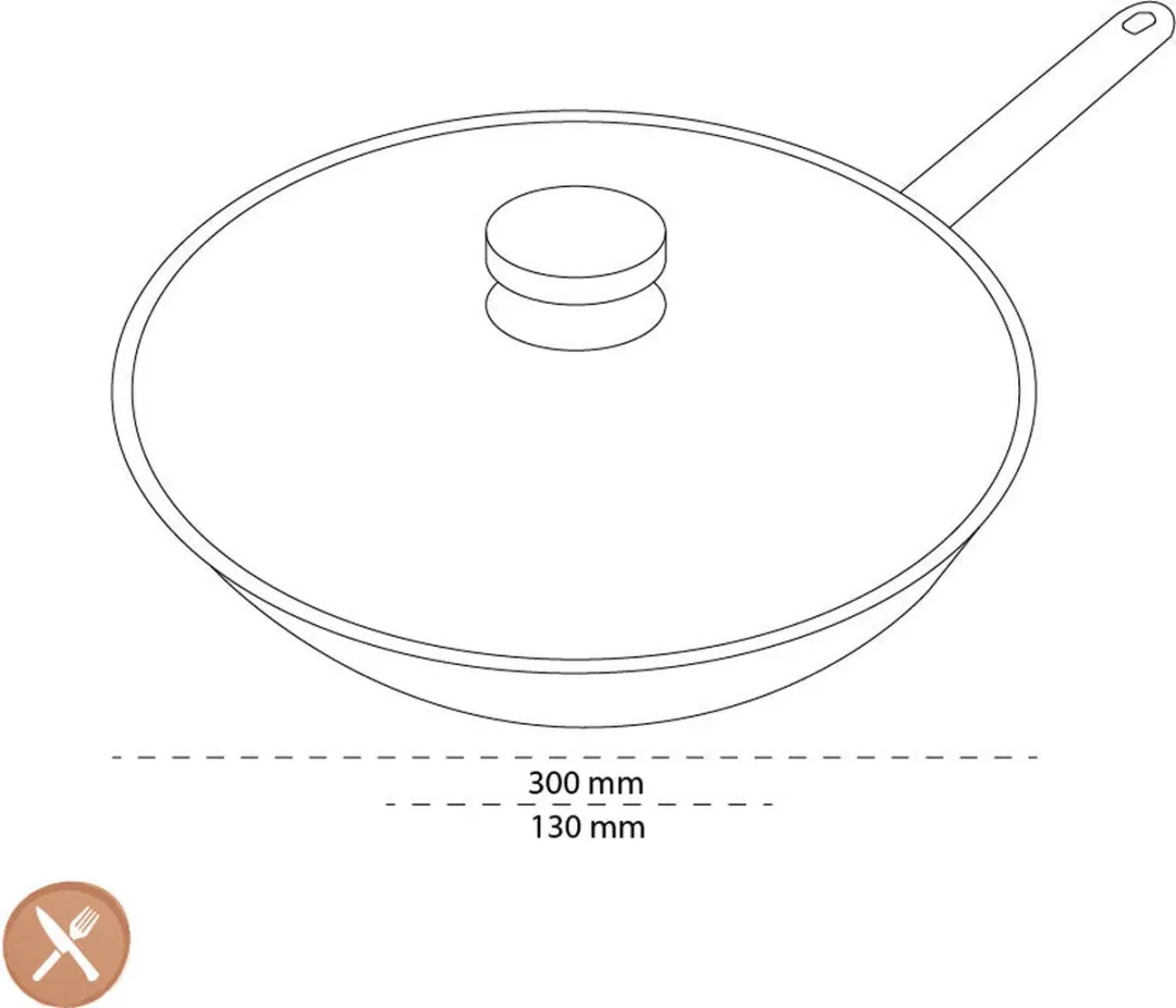 Demeyere Apollo 7 Wok 30cm - 3L - Zilver - afbeelding 6 van 6