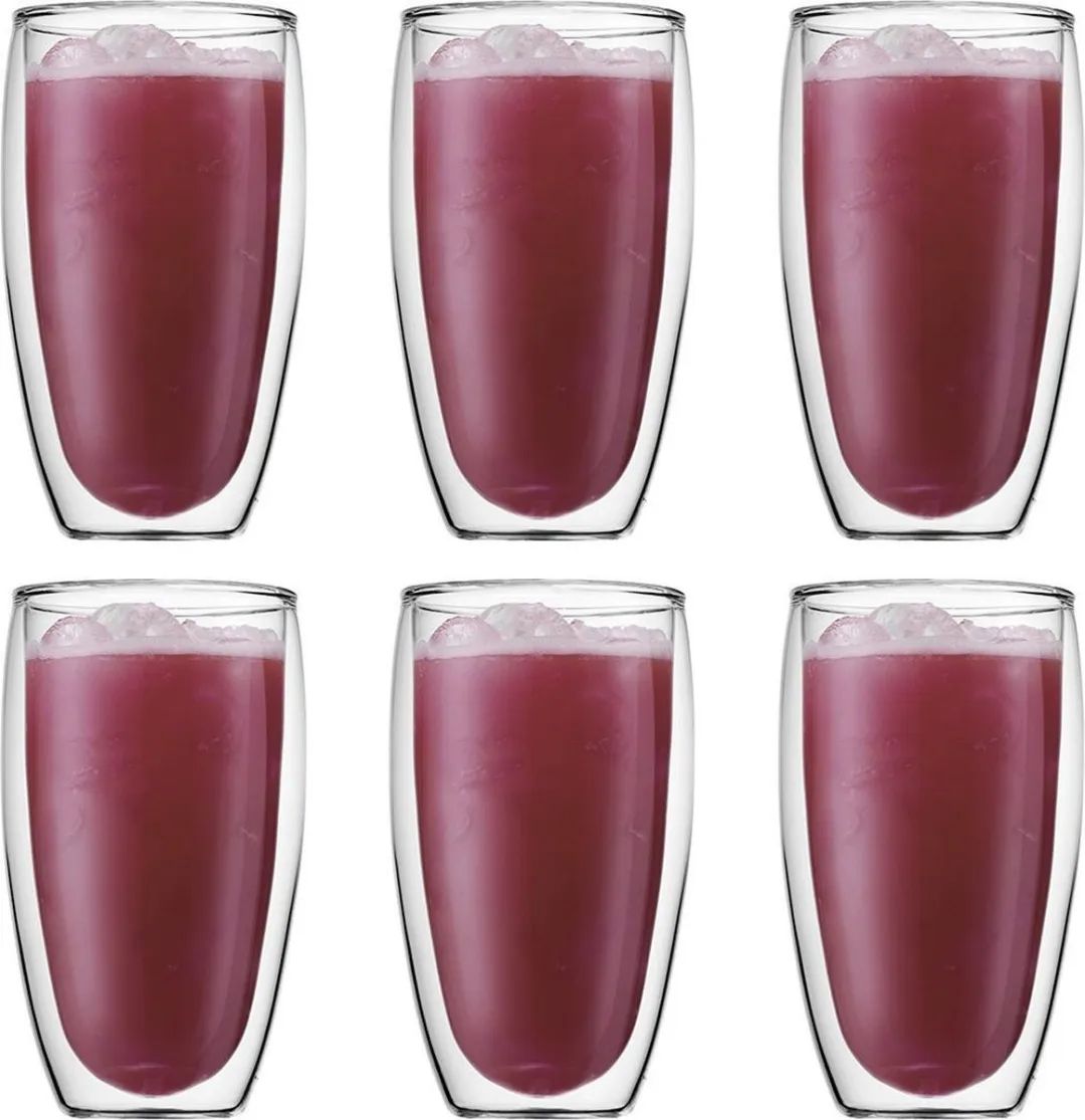 Bodum Pavina Dubbelwandige Glazen 450ml - 6 Stuks
