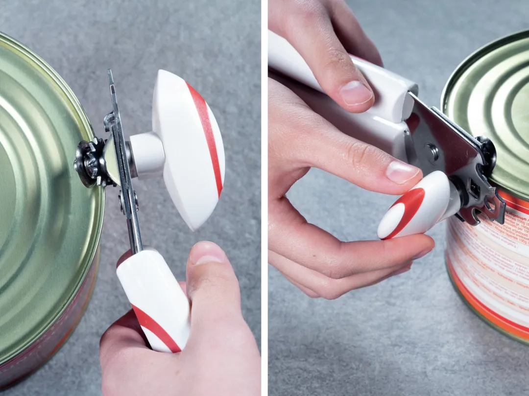 Leifheit Comfortline Blikopener - Rvs - Wit/Rood
