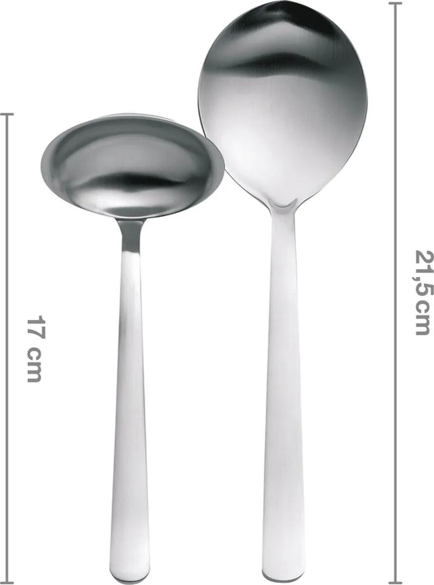 Fiskars RVS Opscheplepels 1002959 - 2-delig - Zilver