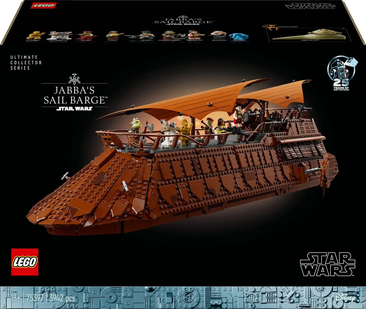 LEGO Star Wars 75397 Jabba's Sail Barge - 3942 Stukken