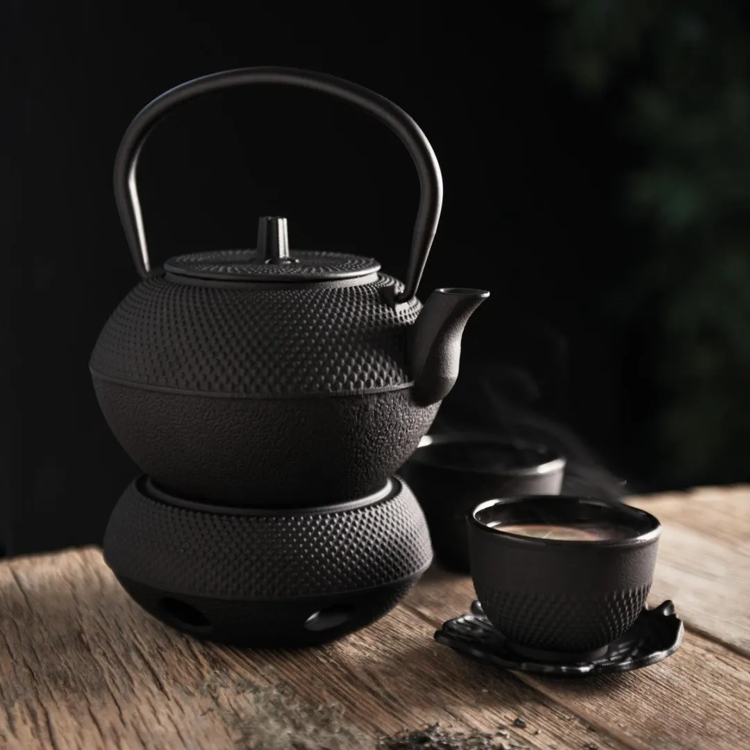 BergHOFF Tetsubin Gietijzeren Theeset 1L - 9-delig - Zwart