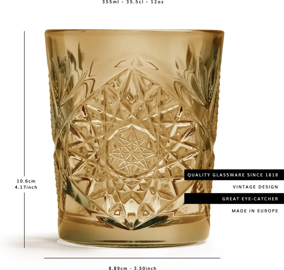 Libbey Hobstar Drinkglas - Oker - 6 Stuks