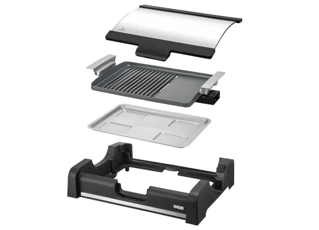 Unold Barbecue Tafelgrill Elektrisch Controlelampje Zwart