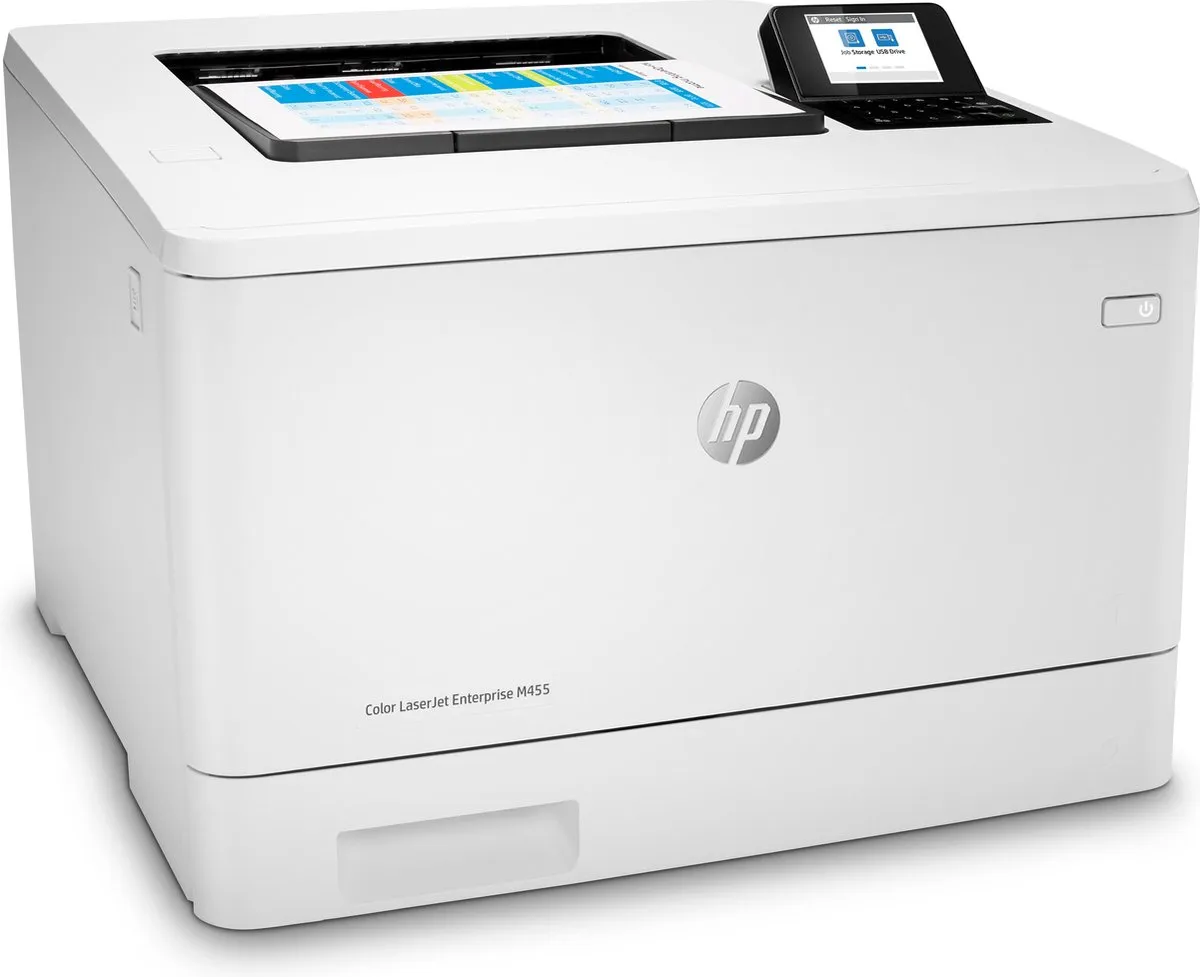 HP Color LaserJet Enterprise M455dn M455dn - Kleurenlaserprinter - 300 Vel - 25 ppm - Wit