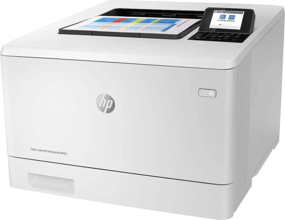 HP Color LaserJet Enterprise M455dn M455dn - Kleurenlaserprinter - 300 Vel - 25 ppm - Wit