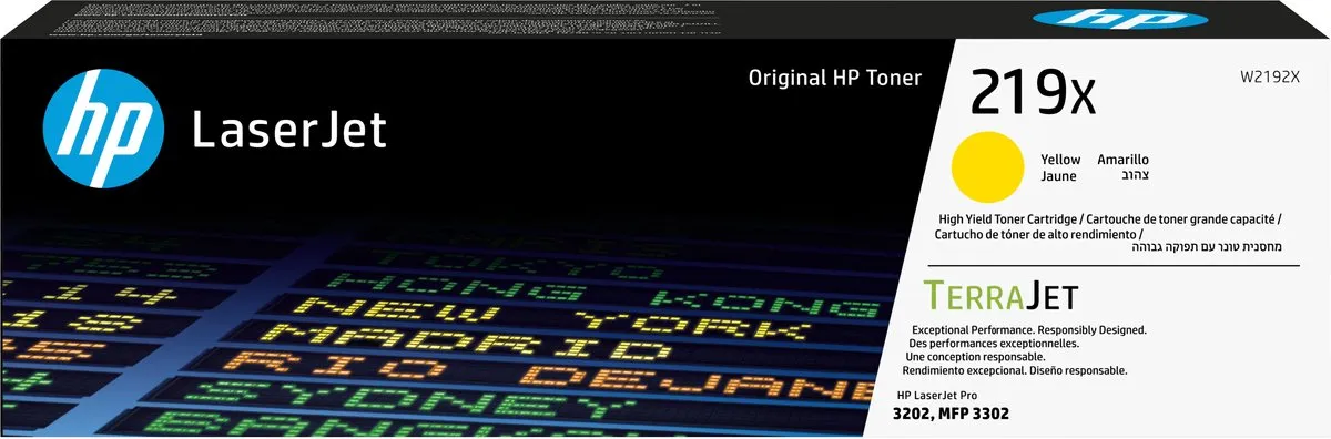 HP 219X LaserJet Tonercartridge Geel - 2500 Pagina's