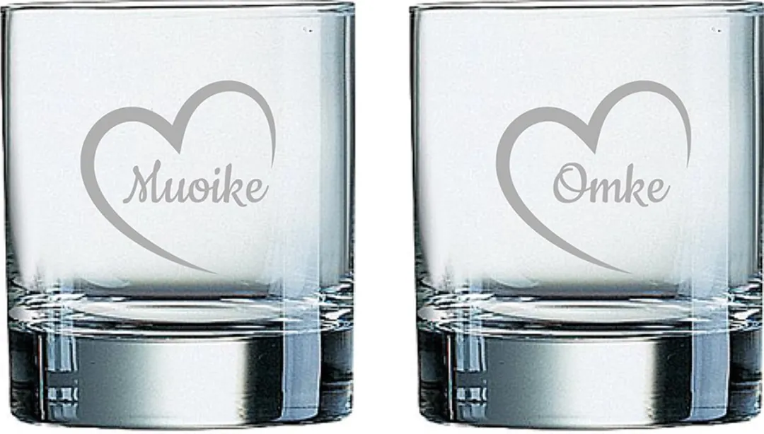 Arcoroc Whiskeyglas Gegraveerd