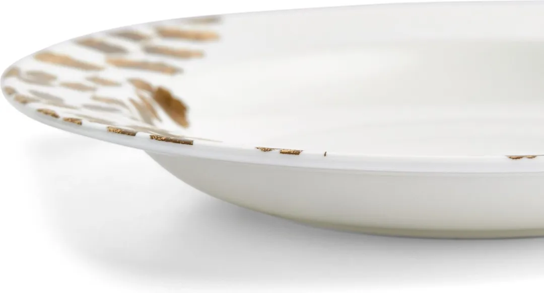 Wedgwood Vera Wang Jardin Diep Bord 23cm - Wit & Goud