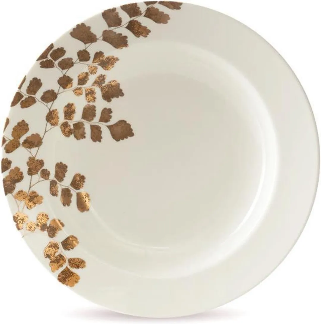 Wedgwood Vera Wang Jardin Diep Bord 23cm - Wit & Goud