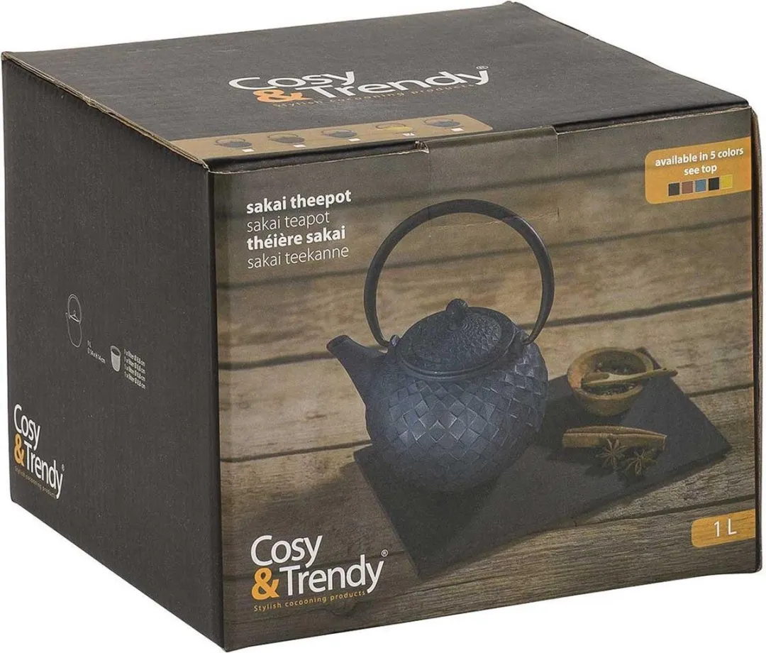Cosy&Trendy Sakai Theepot 1L - Goudgroen