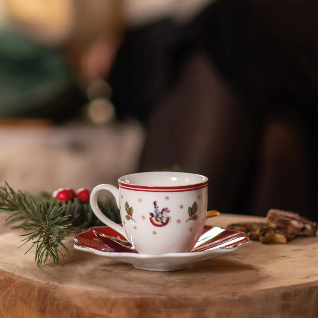 Villeroy & Boch Toy's Delight Espressokop 100ml - Rood/Wit