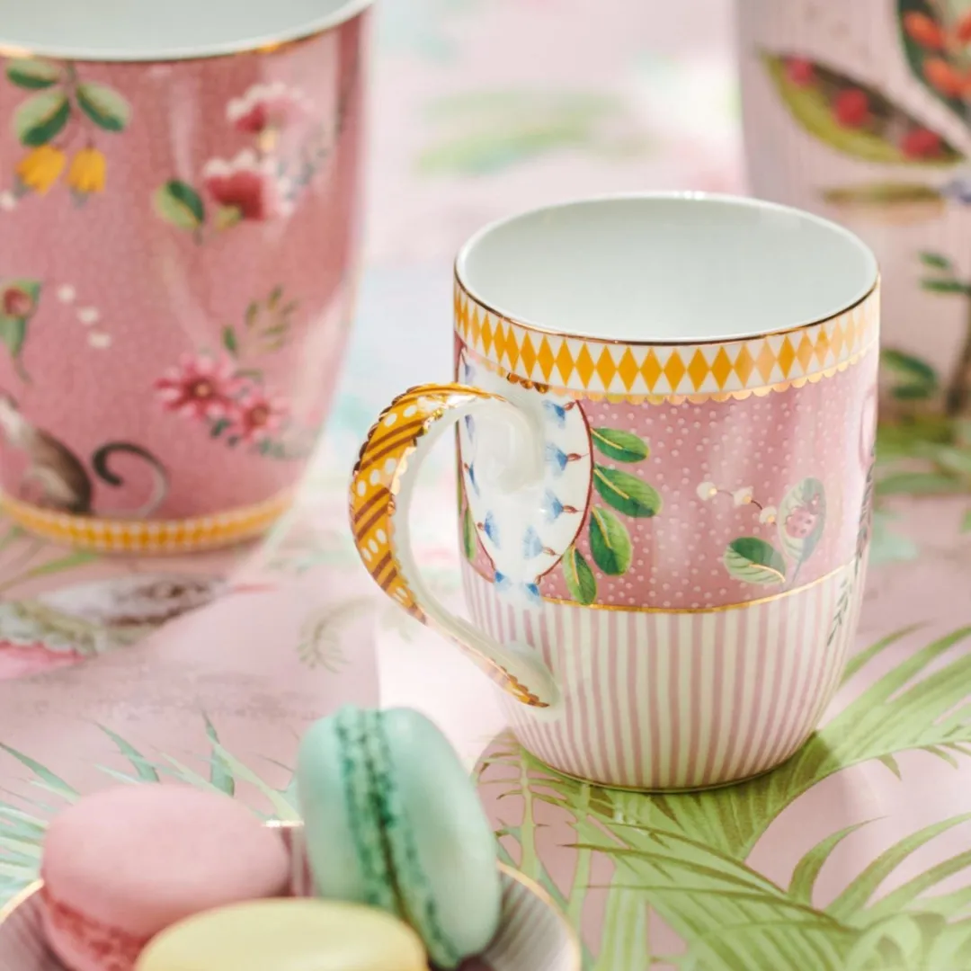 Pip Studio La Majorelle Set 2 Mokken 145ml - Roze