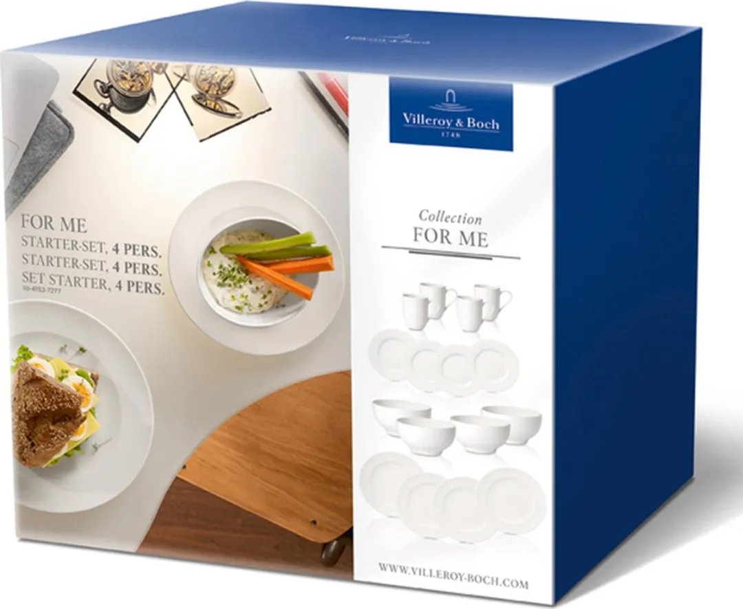 Villeroy & Boch For Me Starter Set - 16-delig Wit