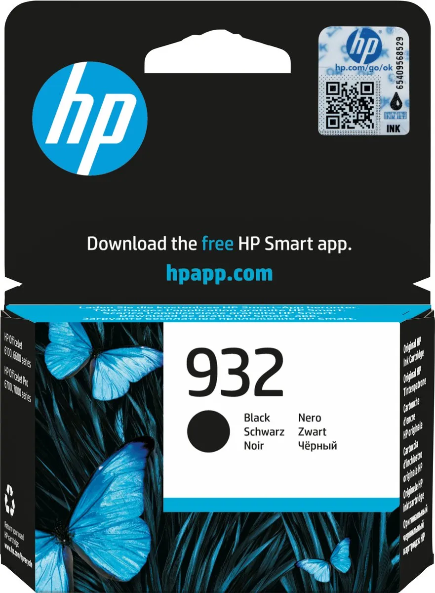 HP 932 Inktcartridge CN057AE - Zwart