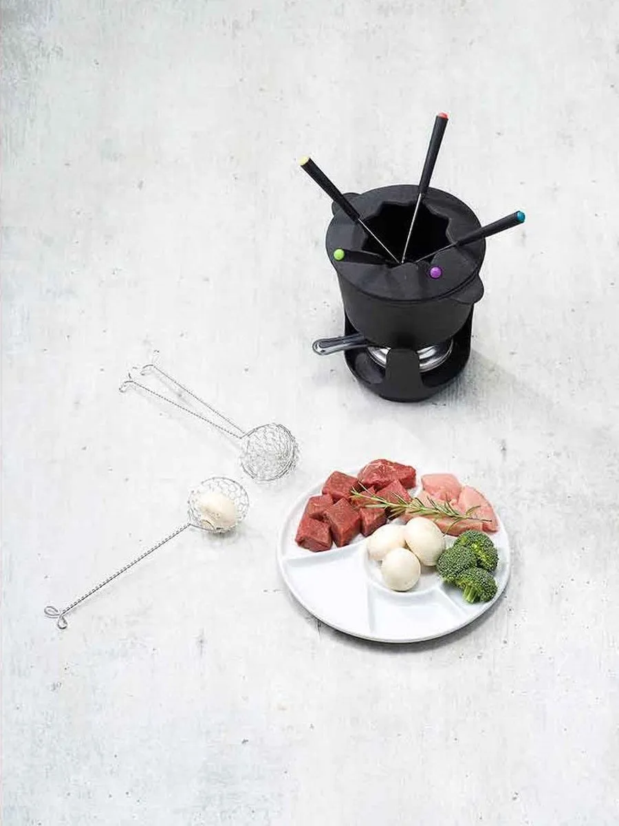 Cosy&Trendy Gourmetbord 6 Vaks - Ø23,5cm - Wit