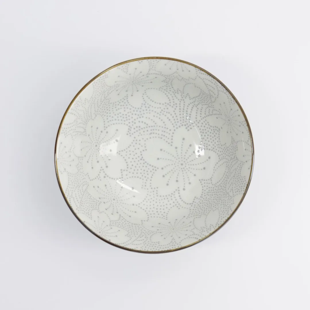 Tokyo Design Studio Mixed Bowls Dot Sakura - 500ml - Grijs/Zwart