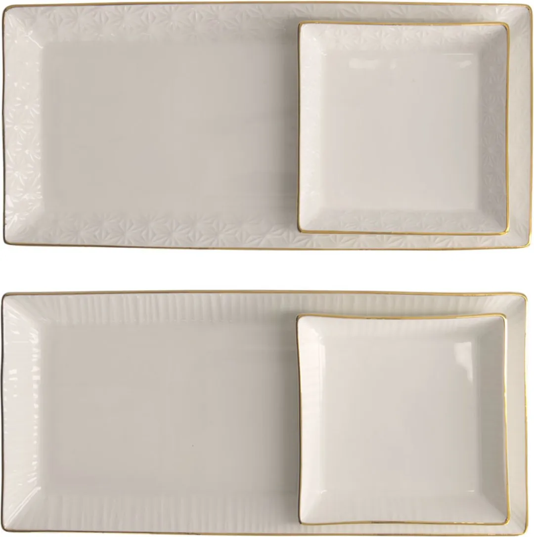 Tokyo Design Studio Nippon White Sushi Set 2 Personen - Porselein