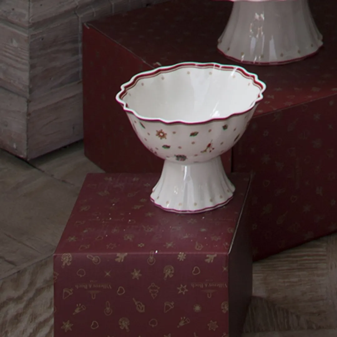 Villeroy & Boch Toy's Delight Dessertschaaltje 15cm - Rood/Wit