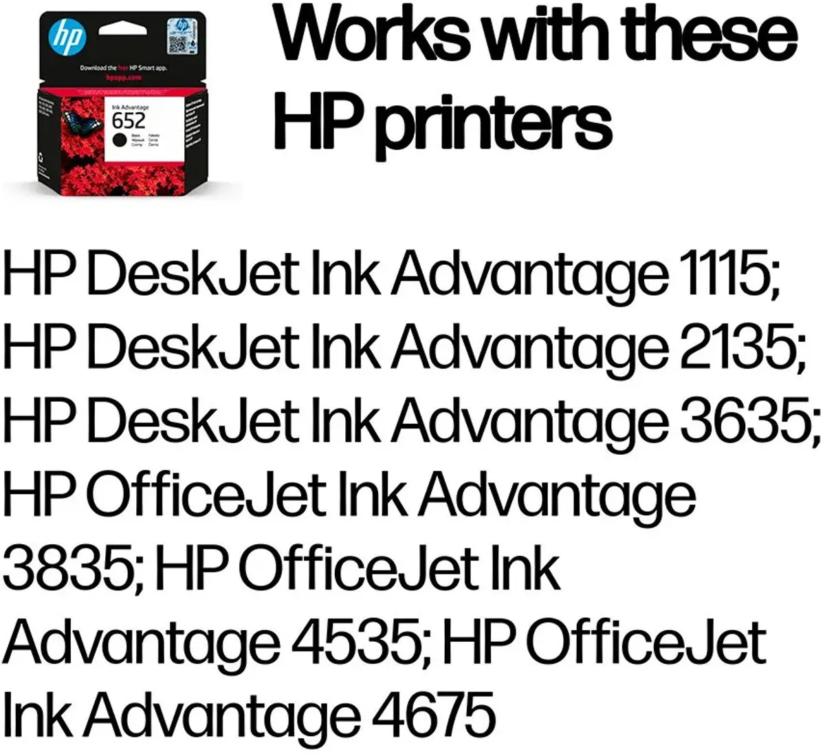 HP 652 Inktcartridge F6V25AE - Zwart - 200 pagina's