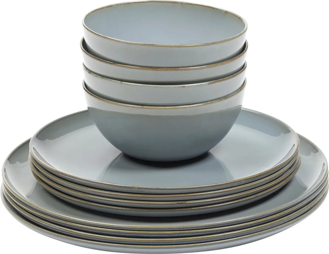 Serax Anita Le Grelle Terres de Rêves Serviesset Smokey Blauw 12-delig