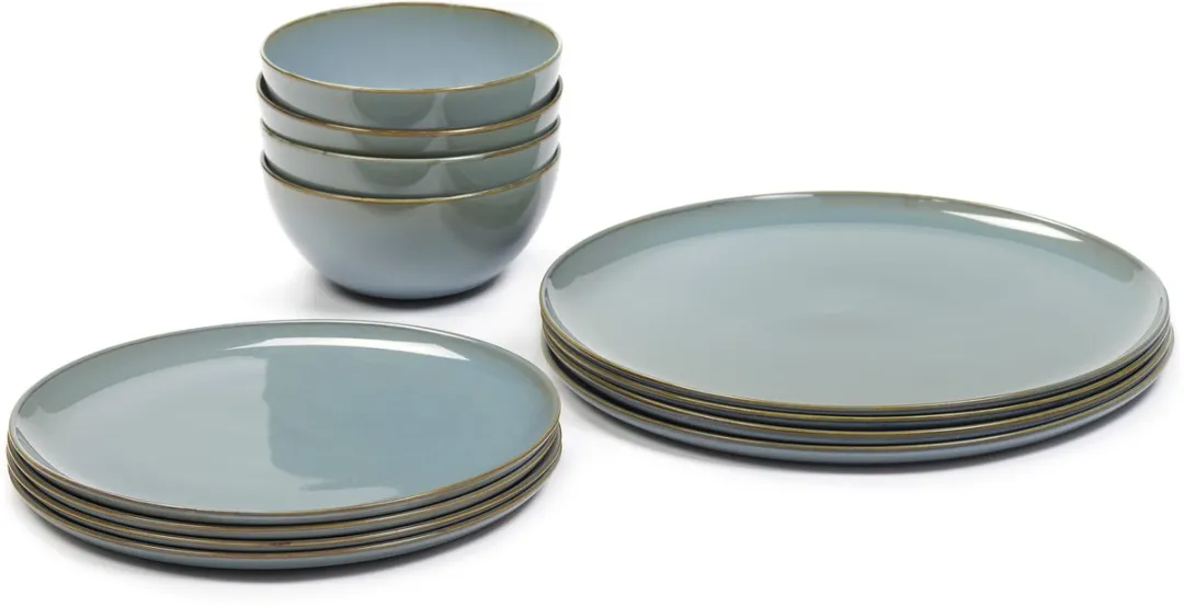 Serax Anita Le Grelle Terres de Rêves Serviesset Smokey Blauw 12-delig - afbeelding 6 van 6