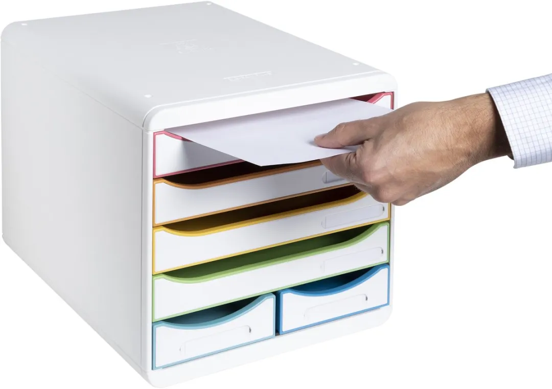 Exacompta Ladenblok Big Box Maxi 312913D - 6 Liter - Wit/Harlekijn - afbeelding 6 van 6