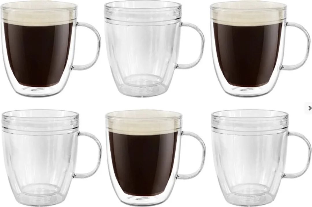 Bodum Bistro Mokkenhouder 7 Stuks - 0.34l - Transparant/Creme