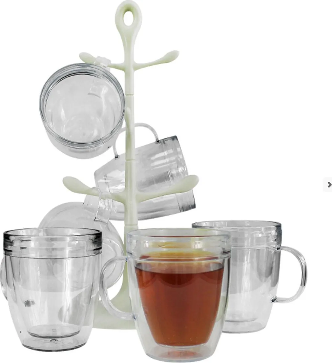 Bodum Bistro Mokkenhouder 7 Stuks - 0.34l - Transparant/Creme