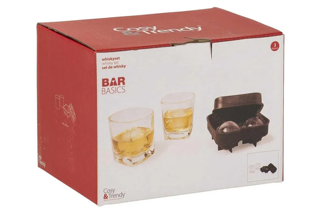 Cosy&Trendy Whiskyglas Set 3-delig - Transparant