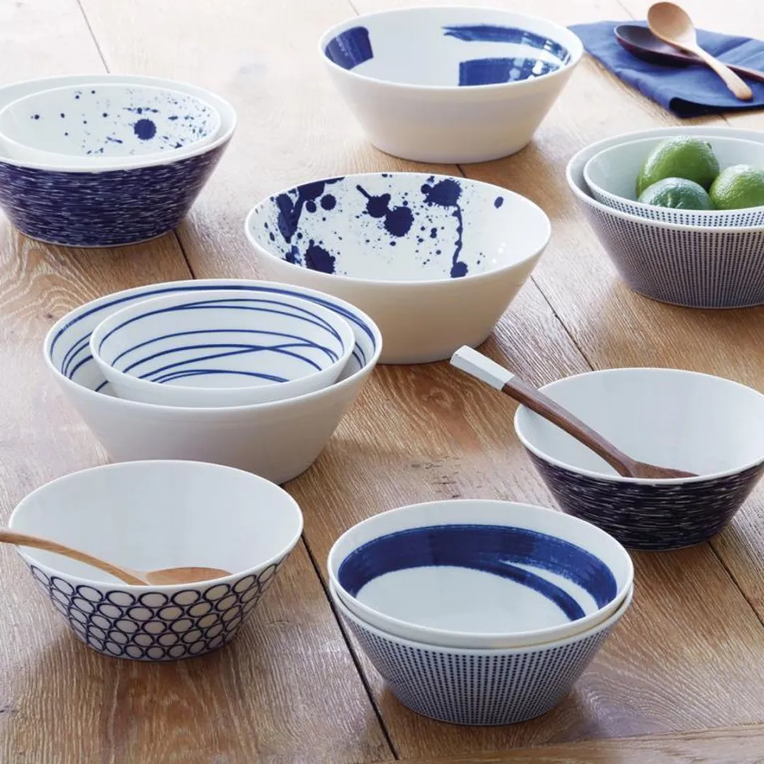 Royal Doulton Pacific Kommen - Blauw - Ø11cm - 6 Stuks