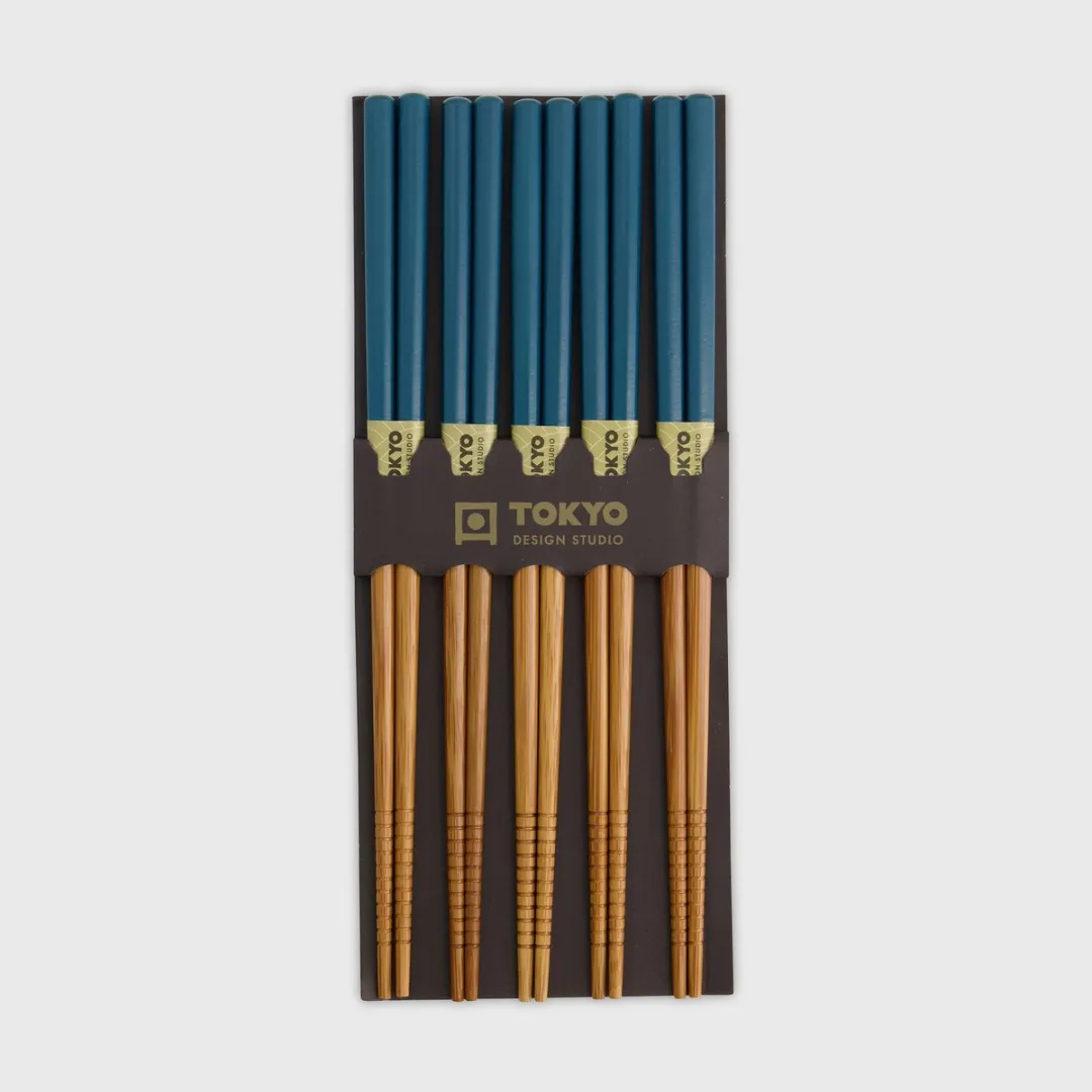Tokyo Design Studio Eetstokjes Blauw 5 Paar