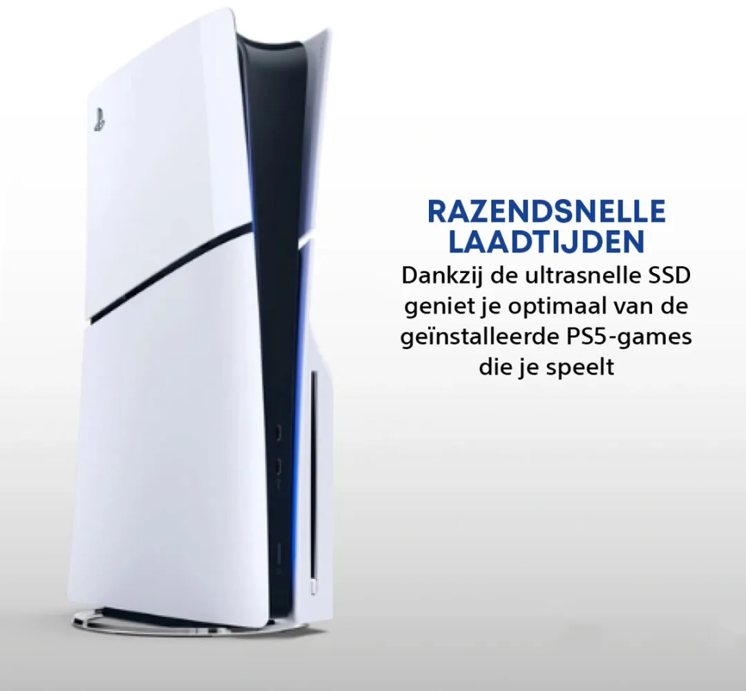 Sony PlayStation 5 Slim Disc Edition 1TB - Wit - afbeelding 6 van 7