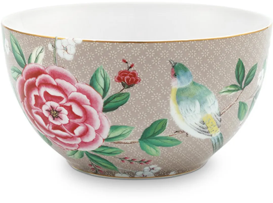 Pip Studio Blushing Birds Ontbijtset 3-delig - Khaki Porselein - MPN 51.020.214