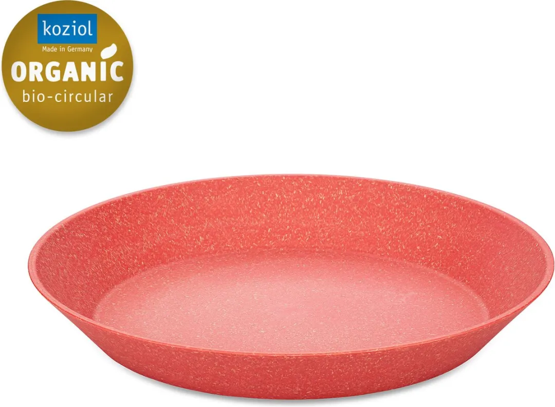 Koziol Connect Diepe Bord Set 24cm - Roze - 4 Stuks