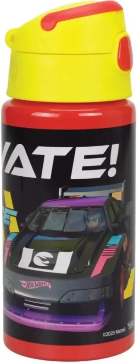 Hot Wheels Blauwe Aluminium Drinkfles 500ml