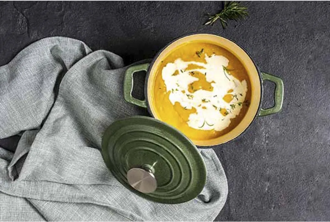 Cosy&Trendy Castard Kookpan 1,85L - 18cm - Gietijzer Groen