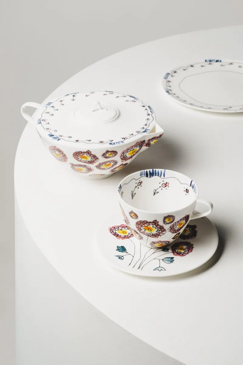 Serax Midnight Flowers By Marni Anemone Melkkan - 16cm - Wit - afbeelding 6 van 6